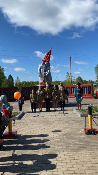 Митинг у братской могилы д. Буда..